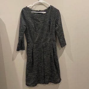 Merona Black and Grey Sleeved Dress